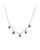 ruby necklace, ruby and diamond necklace, unique ruby necklace