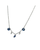 sapphire necklace, sapphire and diamond necklace, unique sapphire necklace, unique sapphire and diamond necklace