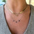 sapphire necklace, sapphire and diamond necklace, unique sapphire necklace, unique sapphire and diamond necklace