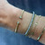 Bezel Set Diamond Open Cuff Bracelet