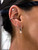DIAMOND HOOPS, UNIQUE DIAMOND HOOPS, DIAMOND EARRINGS, UNIQUE DIAMOND EARRINGS, DRILLED DIAMOND EARRINGS, DRILLED DIAMOND JEWELRY