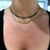 Floating Round and Square Diamond Necklace