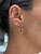 DIAMOND HOOPS, UNIQUE DIAMOND HOOPS, DIAMOND EARRINGS, UNIQUE DIAMOND EARRINGS, DRILLED DIAMOND EARRINGS, DRILLED DIAMOND JEWELRY