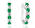 emerald and diamond earrings, emerald and diamond hoops, emerald and diamond jewelry