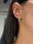Emerald and Diamond Hoops