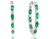 emerald hoops, emerald earrings, emerald jewelry, emerald and diamond hoops, emerald and diamond jewelry, emerald and diamond earrings