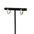 Knife Edge Diamond Hoops