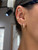 Knife Edge Diamond Hoops