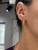 18kt Yellow Gold Retro Diamond Hoops