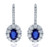 sapphire earrings, sapphire jewelry, sapphire and diamond earrings, sapphire and diamond jewelry