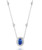 sapphire necklace, sapphire jewelry, sapphire and diamond jewelry, sapphire and diamond necklace