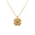 Vermeil Lucky Clover Reversible Necklace