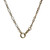 charm bail, charm ring, charm ring chain, pocket watch bail, swivel bail, gold chain, gold necklace, yellow gold chain, unique gold chain, trombone link chain