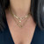 charm bail, charm ring, charm ring chain, pocket watch bail, swivel bail, gold chain, gold necklace, yellow gold chain, unique gold chain, trombone link chain