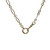 charm bail, charm ring, charm ring chain, pocket watch bail, swivel bail, gold chain, gold necklace, yellow gold chain, unique gold chain, trombone link chain