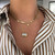 Mother-of-Pearl and Diamond Pouf Necklace