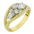 Negative Space Diamond Ring