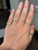 Diamond Accented Ribbed Dome Ring