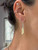 Two-Tone Diamond Accented Leaf Earrings