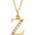Initial Pendant with Diamond Accents- Lowercase
