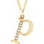 Initial Pendant with Diamond Accents- Lowercase