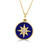 Compass Rose and Lapis Pendant