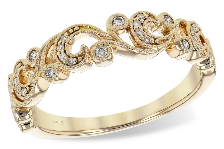 Yellow Gold Swirl Ring