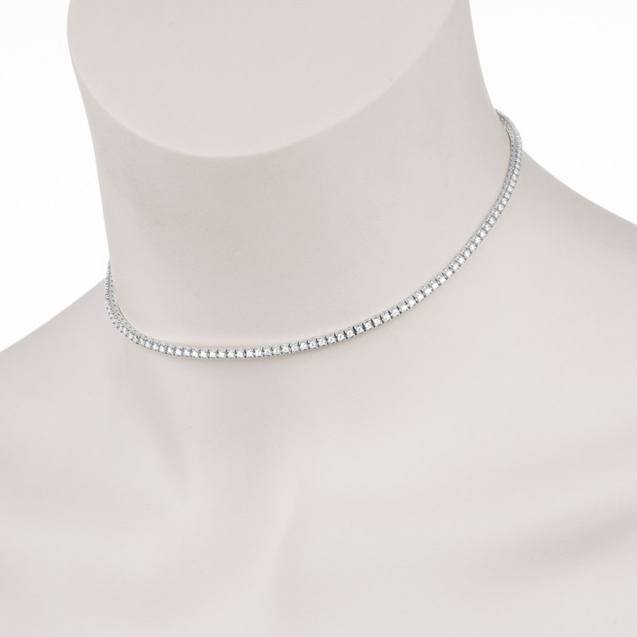 diamond tennis necklace, tennis necklace