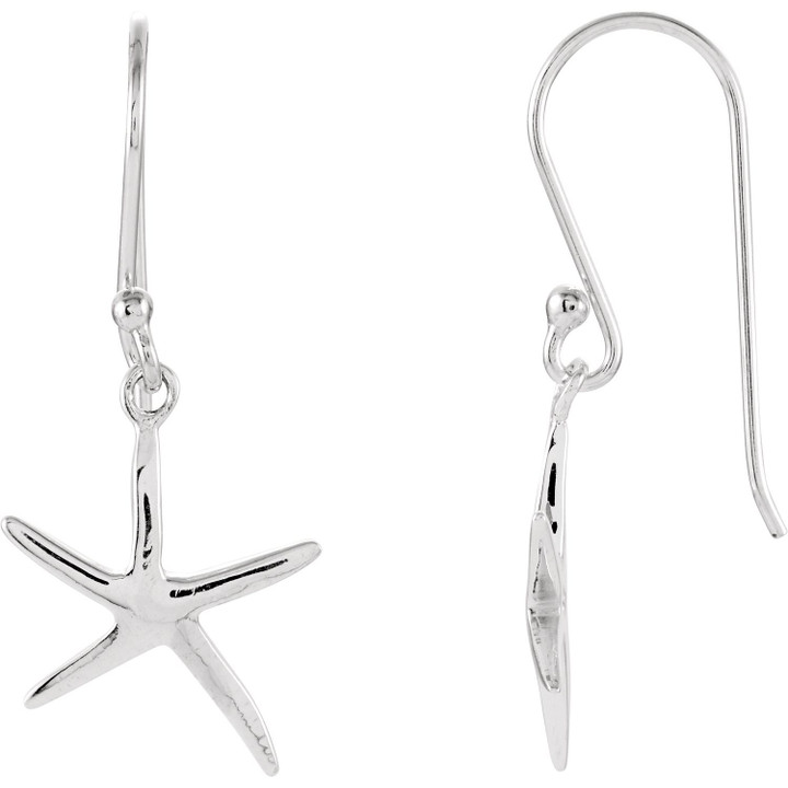 Starfish Earrings on Wire