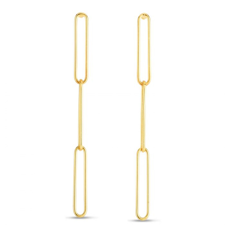 Lungo Paperclip Chain Earrings