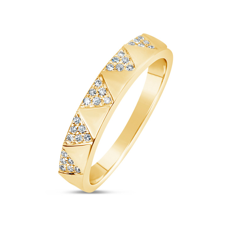 Diamond Chevron Ring