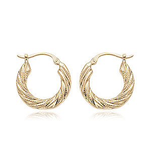 Swirl Hoop Earrings