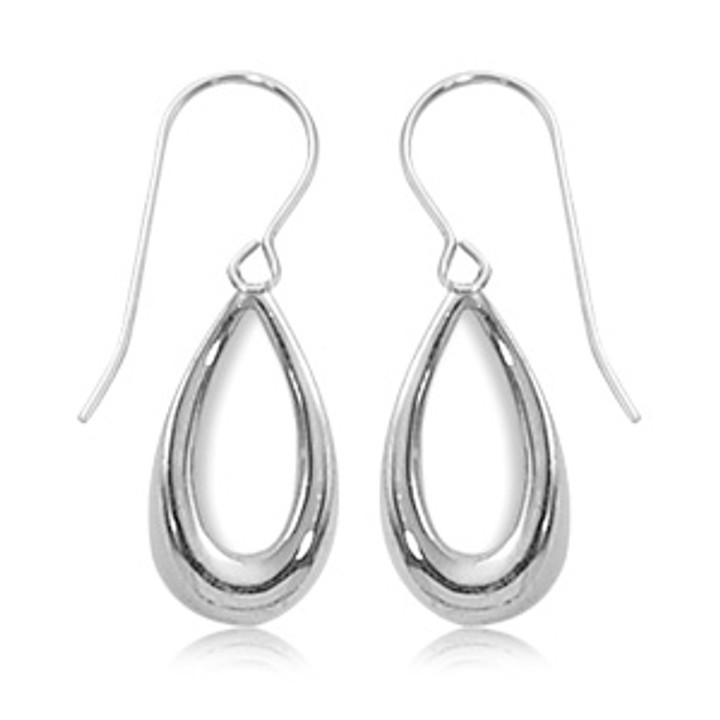 Open Tear Drop Earrings