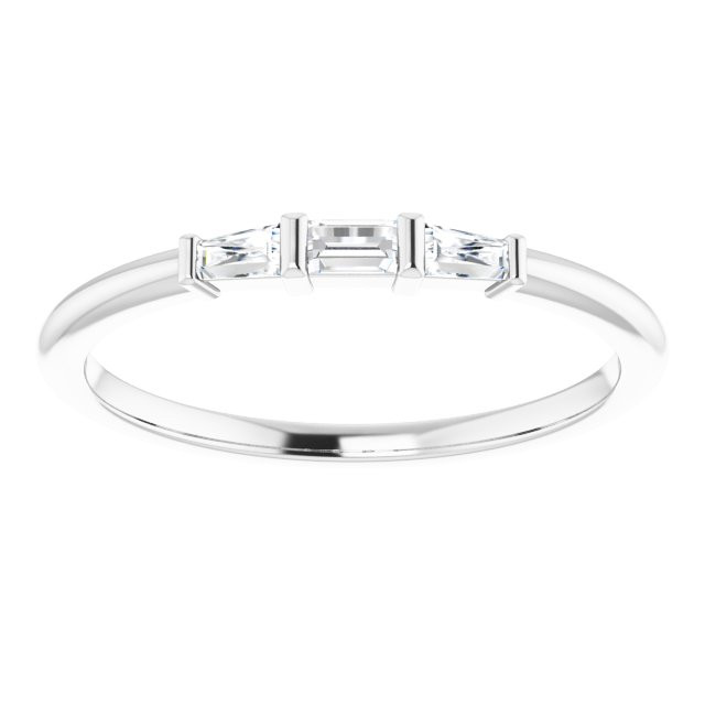 Three Baguette Diamond Band