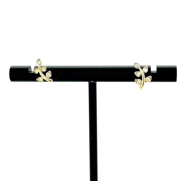 Laurel Leaf Stud Earrings