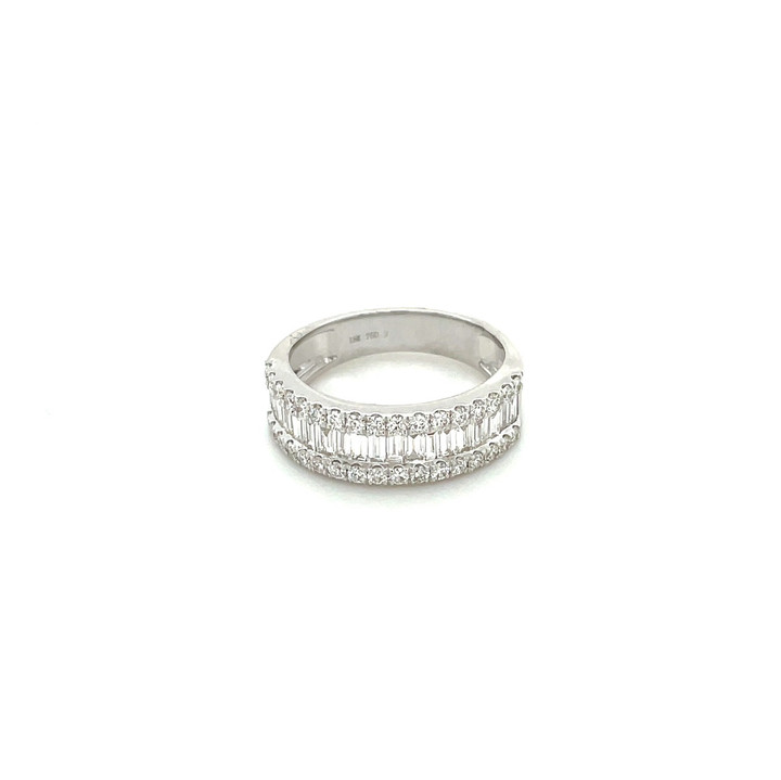 Three Row Baguette Ring