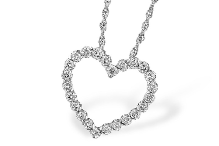 Diamond Heart Pendant - 1/2cttw