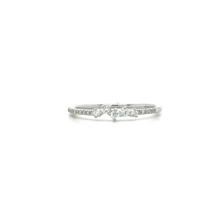 Skinny Scattered Diamond Ring