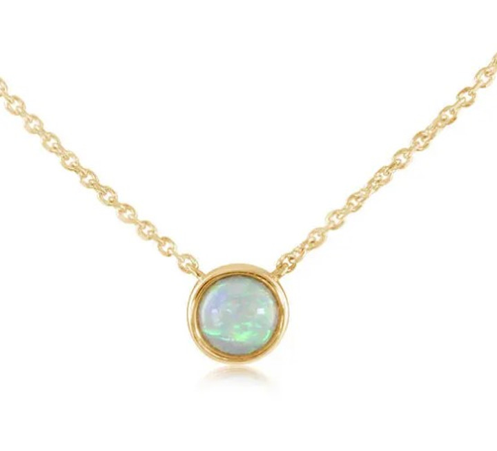 White Opal Pendant
