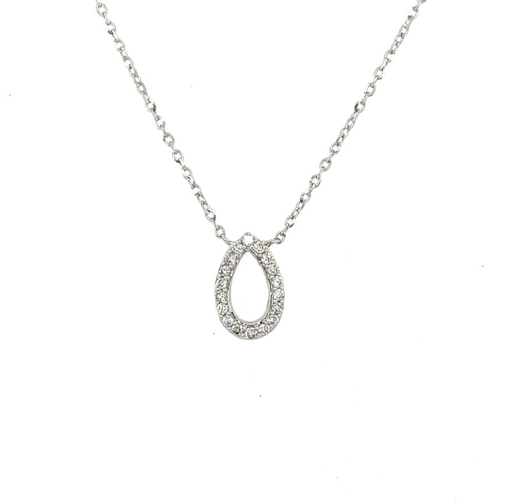 Teardrop Diamond Pendant