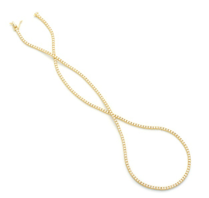 2.80cttw Diamond Tennis Necklace - Yellow Gold