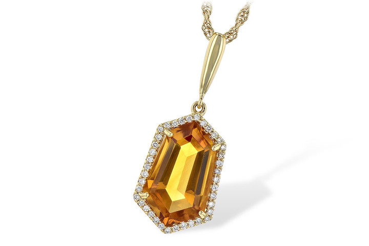 3.66ct Citrine Pendant