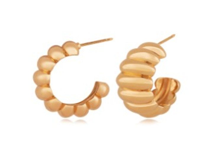 J-Shape Croissant Hoops