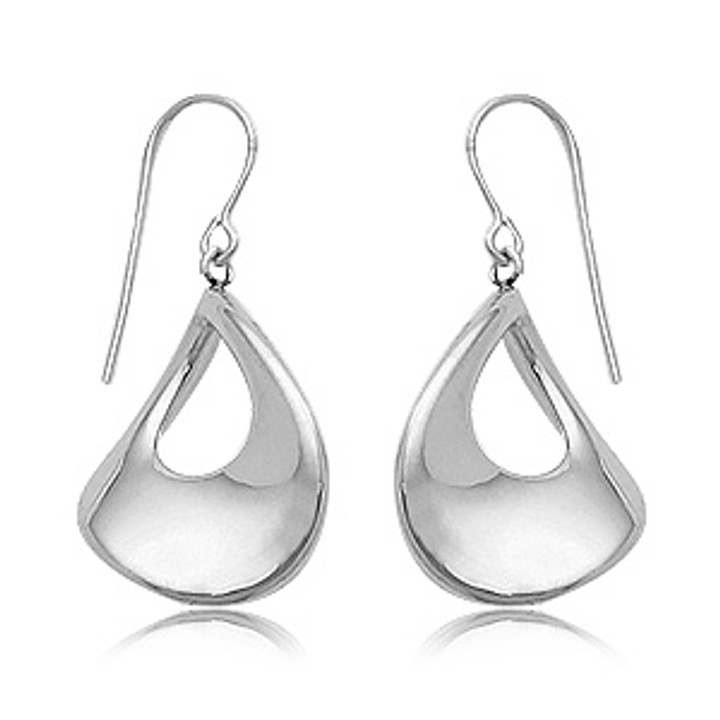 Pear Shape Twisted Earrings