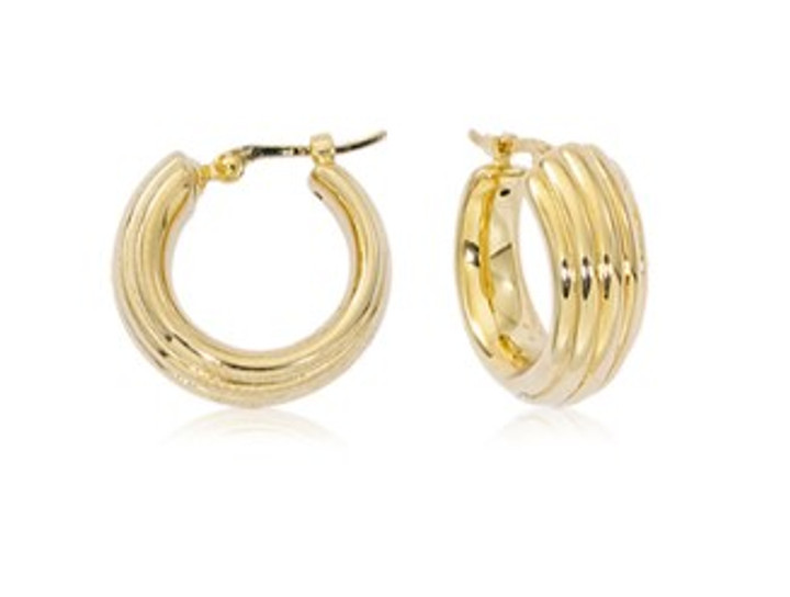 Small Lined Hoops