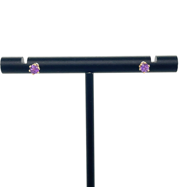 3mm Amethyst Studs