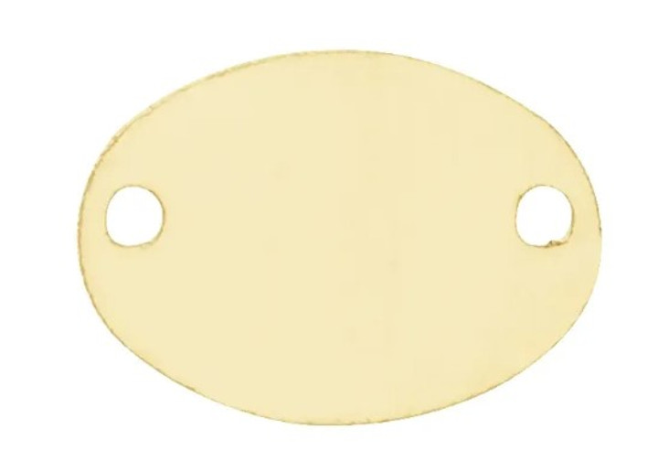 Engravable Oval Disc Charm