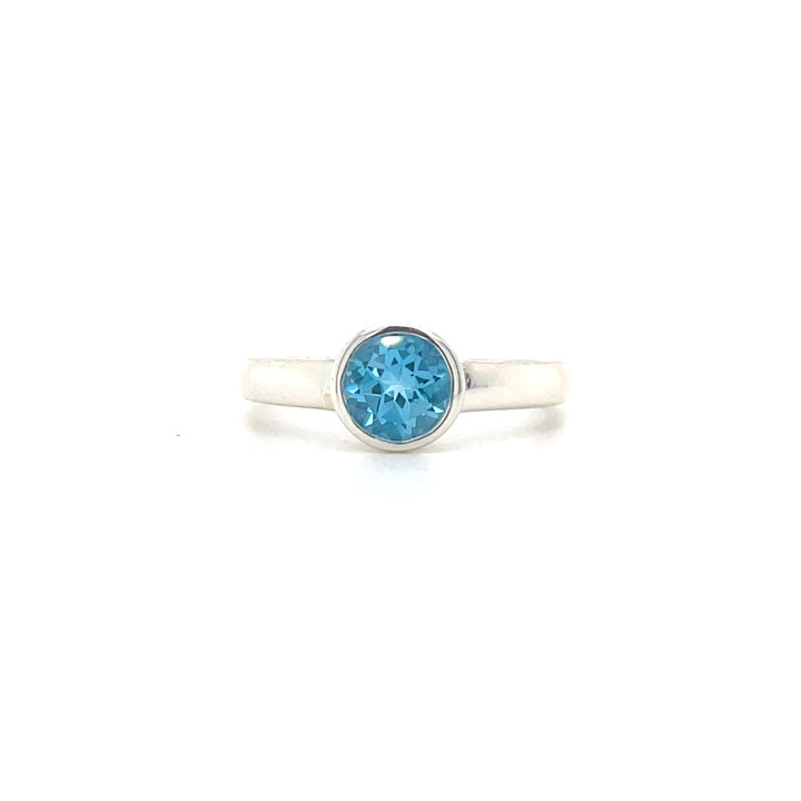 Sterling Silver Blue Topaz Ring