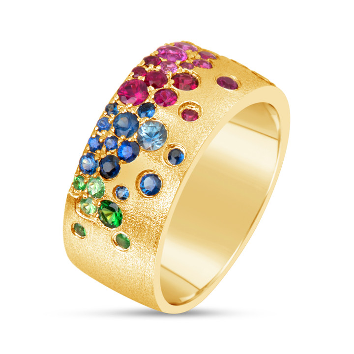 Confetti  Gemstone Cigar Band