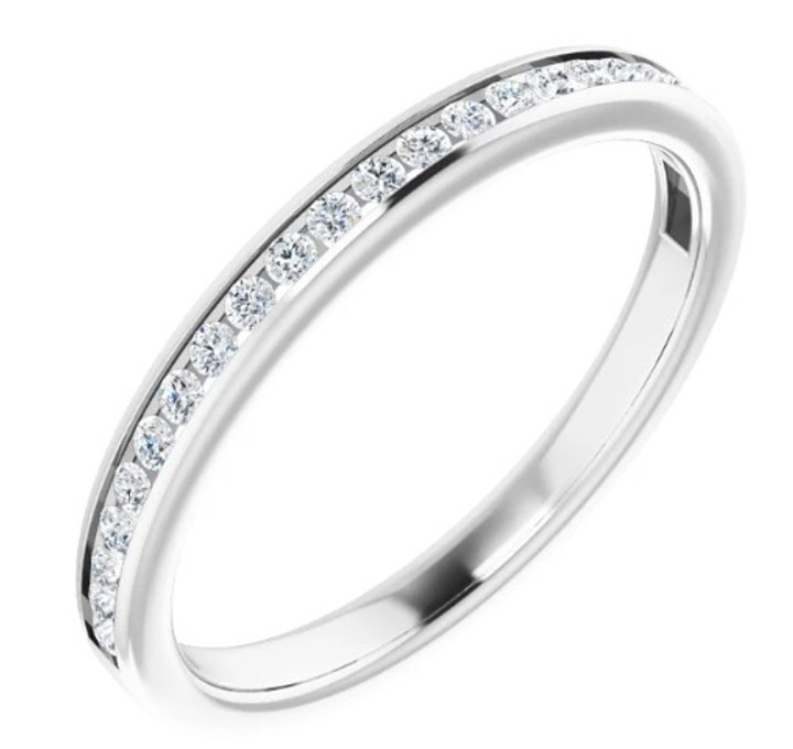 1/5cttw Channel Set Diamond Band